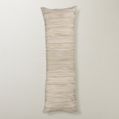 Coussins Longs Conception de lignes brunes abstraites mignonnes (Dos (Vertical))