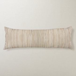 Coussins Longs Conception de lignes brunes abstraites mignonnes