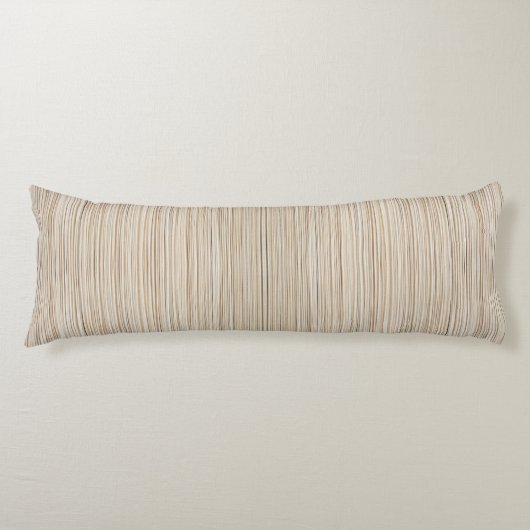 Coussins Longs Conception de lignes brunes abstraites mignonnes (Devant)