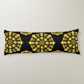 Coussins Longs Conception de mandala doré avec motifs symétriques (Dos)