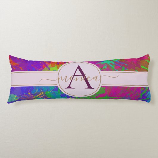 Coussins Longs Conception de Motif de teinture colorée Abstraite (Devant)