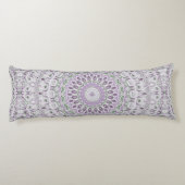 Coussins Longs Conception de motif mandala lavande et vert (Dos)