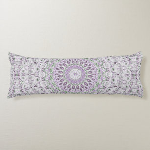 Coussins Longs Conception de motif mandala lavande et vert