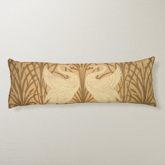 Coussins Longs Conception de papier peint de cygne (Dos)