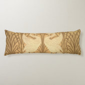 Coussins Longs Conception de papier peint de cygne (Devant)