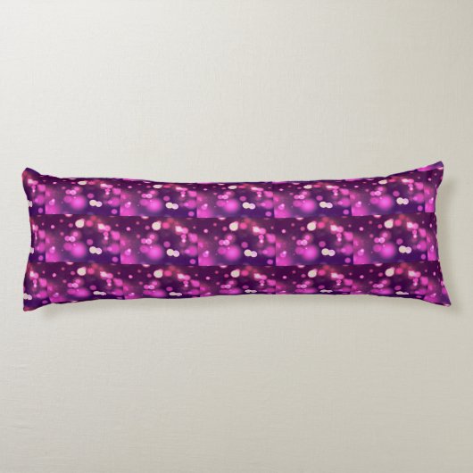 Coussins Longs Conception de points blancs rose/violet Abstraits (Dos)
