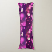 Coussins Longs Conception de points blancs rose/violet Abstraits (Devant (Vertical))