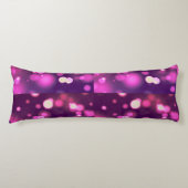 Coussins Longs Conception de points blancs rose/violet Abstraits (Devant)