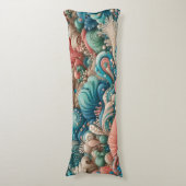 Coussins Longs Conception de récif corallien tropical (Devant (Vertical))
