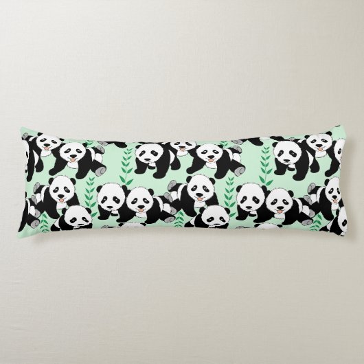 Coussins Longs Conception des ours Panda (Devant)