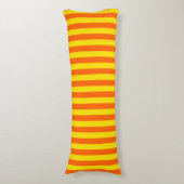 Coussins Longs Conception des rayures orange et jaune (Devant (Vertical))