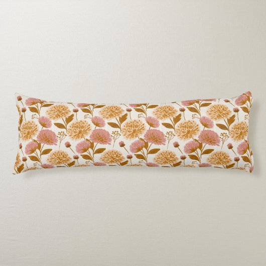 Coussins Longs Conception d'intérieur de jardin de chrysanthèmes (Devant)