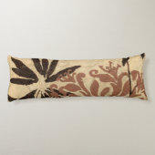 Coussins Longs Conception florale de pochoir avec le feuille (Dos)