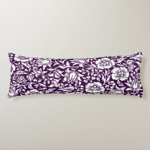 Coussins Longs Conception florale vintage de mauve de William Mor
