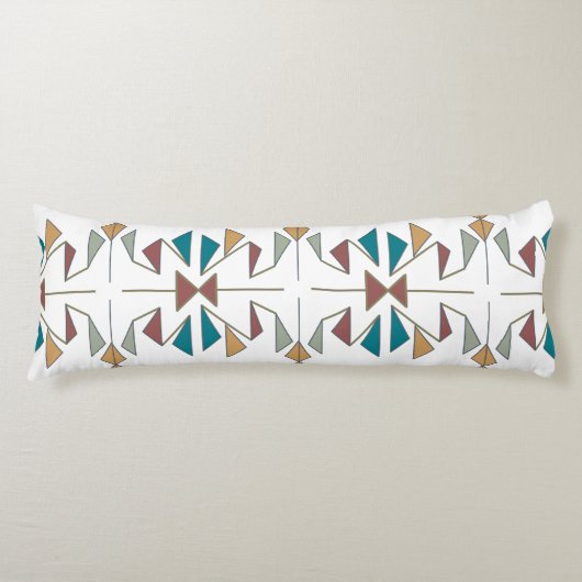 Coussins Longs Conception Motif du triangle oblique du sud-ouest (Devant)