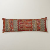 Coussins Longs Conception orientale de couverture dans l'orange (Dos)