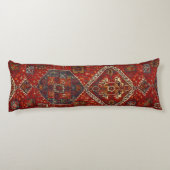 Coussins Longs Conception orientale de couverture dans no5 rouge (Dos)