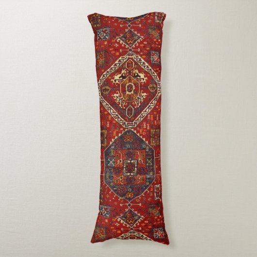 Coussins Longs Conception orientale de couverture dans no5 rouge (Devant (Vertical))