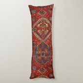 Coussins Longs Conception orientale de couverture dans no5 rouge (Dos (Vertical))