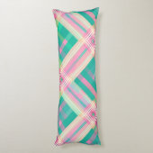 Coussins Longs Conception Plaid multicolore (Dos (Vertical))