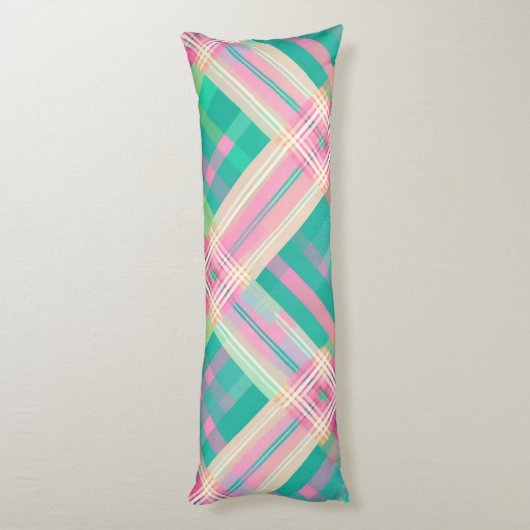 Coussins Longs Conception Plaid multicolore (Dos (Vertical))