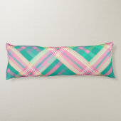 Coussins Longs Conception Plaid multicolore (Dos)
