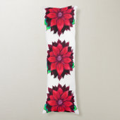 Coussins Longs Conception ROUGE CLASSIQUE de POINSETTIA (devant Vertical)