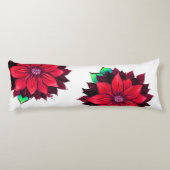 Coussins Longs Conception ROUGE CLASSIQUE de POINSETTIA (Dos)