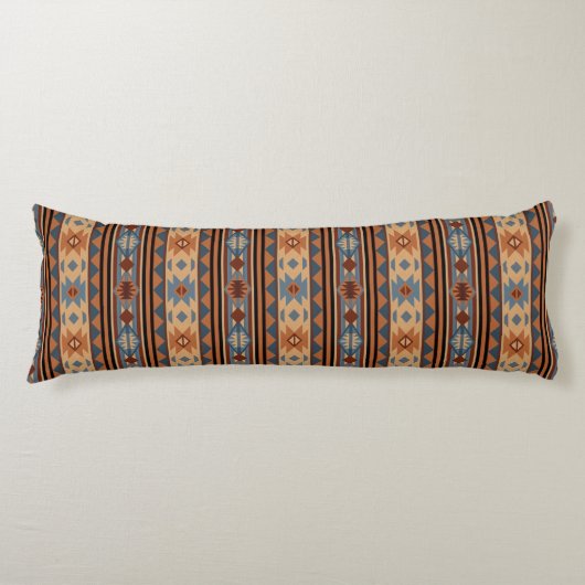 Coussins Longs Conception sud-ouest Adobe Grey Brown Tribal Motif (Devant)