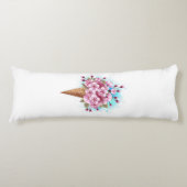 Coussins Longs Cône rose Sakura crème glacée gaufre (Devant)