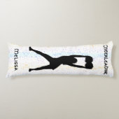 Coussins Longs Confetti arc-en-ciel personnalisé (Devant)