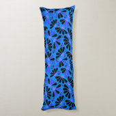 Coussins Longs Confetti de fleurs sur Paradise Blue (Dos (Vertical))