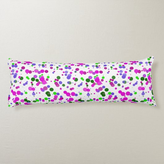 Coussins Longs Confettis à pois roses (Dos)