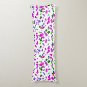 Coussins Longs Confettis à pois roses (Devant (Vertical))