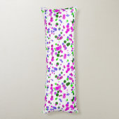 Coussins Longs Confettis à pois roses (Dos (Vertical))