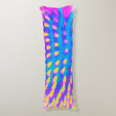 Coussins Longs Confleur Abstrait rose, bleu et jaune (Devant (Vertical))