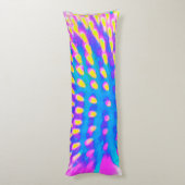 Coussins Longs Confleur Abstrait rose, bleu et jaune (Dos (Vertical))