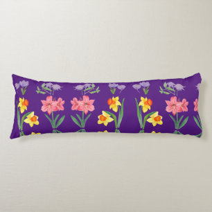 Coussins Longs Confort de fleurs : Oreiller de corps de design fl