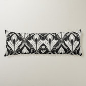 Coussins Longs Contraste noir et blanc (Devant)