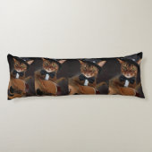 Coussins Longs Cool Cat Guitarist – Minimal Elegant Design (Dos)