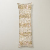 Coussins Longs Copie d'alligator de parties scintillantes d'or (Dos (Vertical))