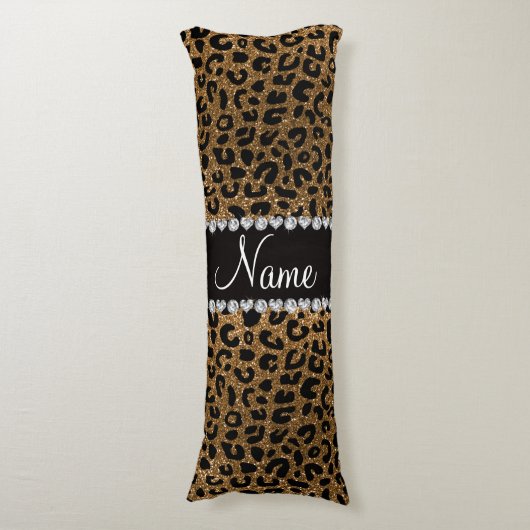 Coussins Longs Copie nommée faite sur commande de guépard de (Devant (Vertical))