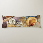 Coussins Longs Coques de mer sur la plage (Dos)