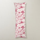 Coussins Longs Coquillages à Viva Magenta - Couleur de l'année 20 (Dos (Vertical))