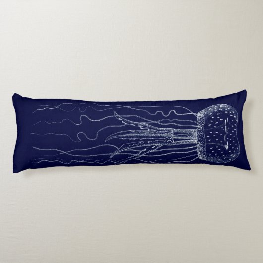 Coussins Longs Coquillages blancs et bleus (Dos)