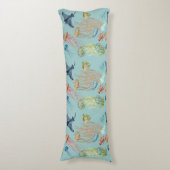 Coussins Longs Corail Et Poissons De Méduses (Devant (Vertical))