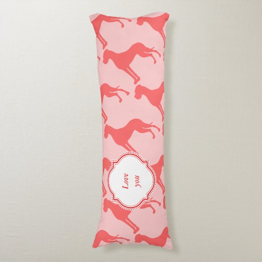 Coussins Longs Corail Great Dane (Devant (Vertical))