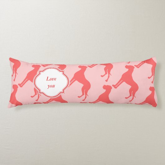 Coussins Longs Corail Great Dane (Devant)