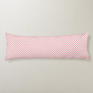 Coussins Longs Coral rose Pois par Shirley Taylor