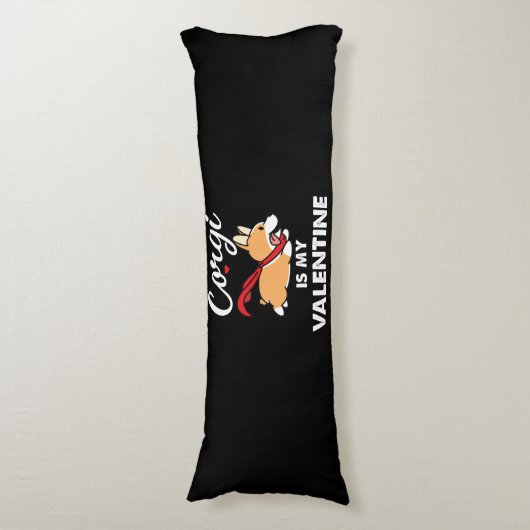 Coussins Longs Corgi Valentine (Devant (Vertical))
